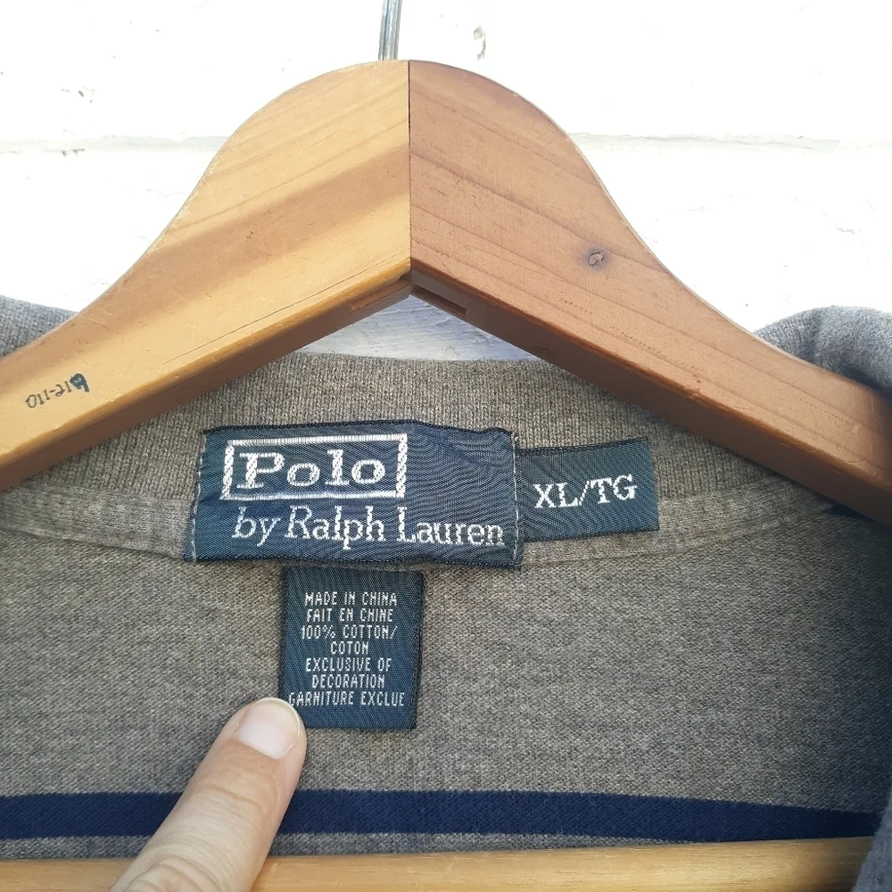 Vintage Polo Ralph Lauren Polo Shirt Stripe XL